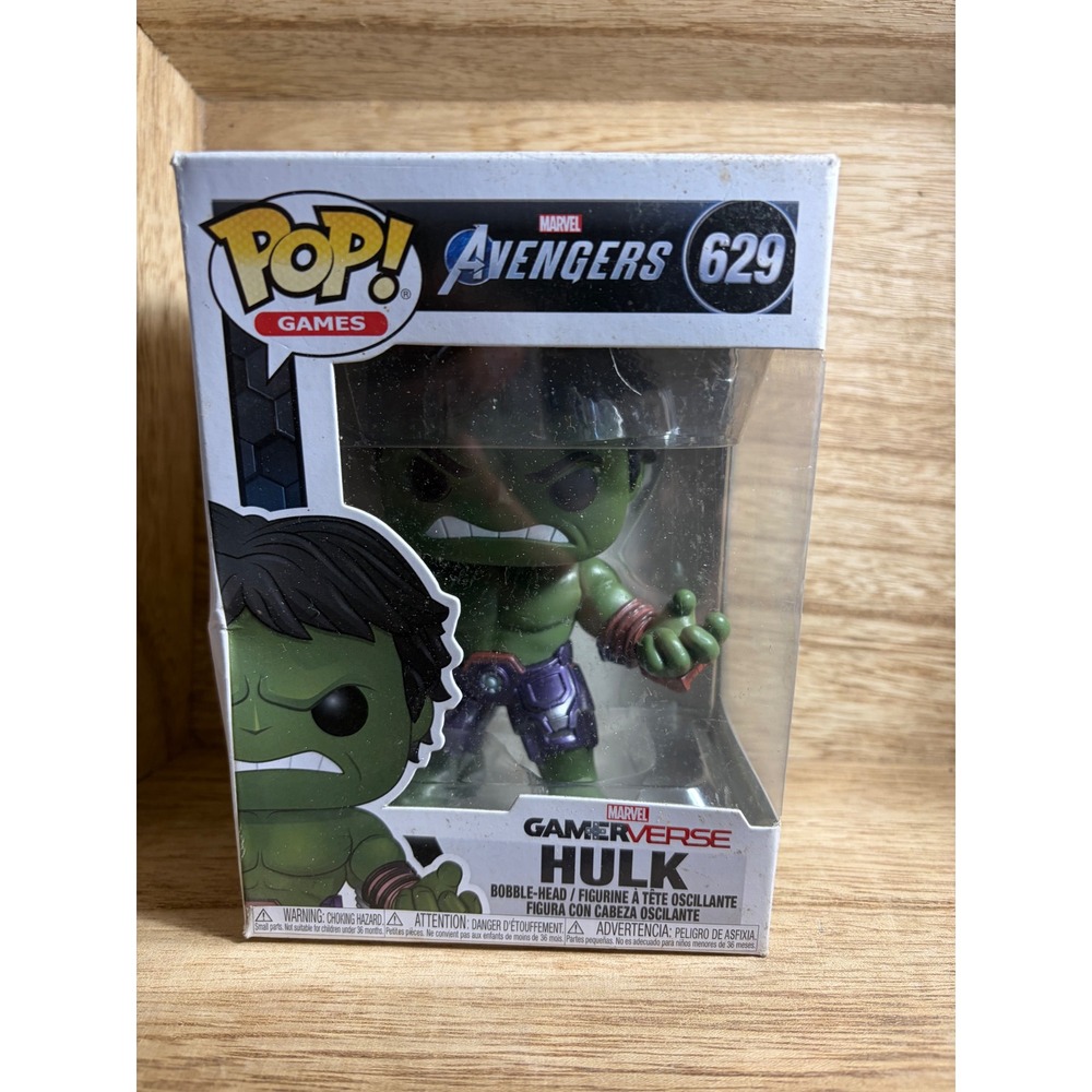 Funko Pop Games Marvel Avengers GamerVerse Hulk 629 Vinyl Bobble-Head Figure